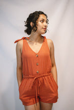 Load image into Gallery viewer, Sunset Romper - Red-Orange
