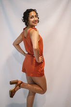 Load image into Gallery viewer, Sunset Romper - Red-Orange
